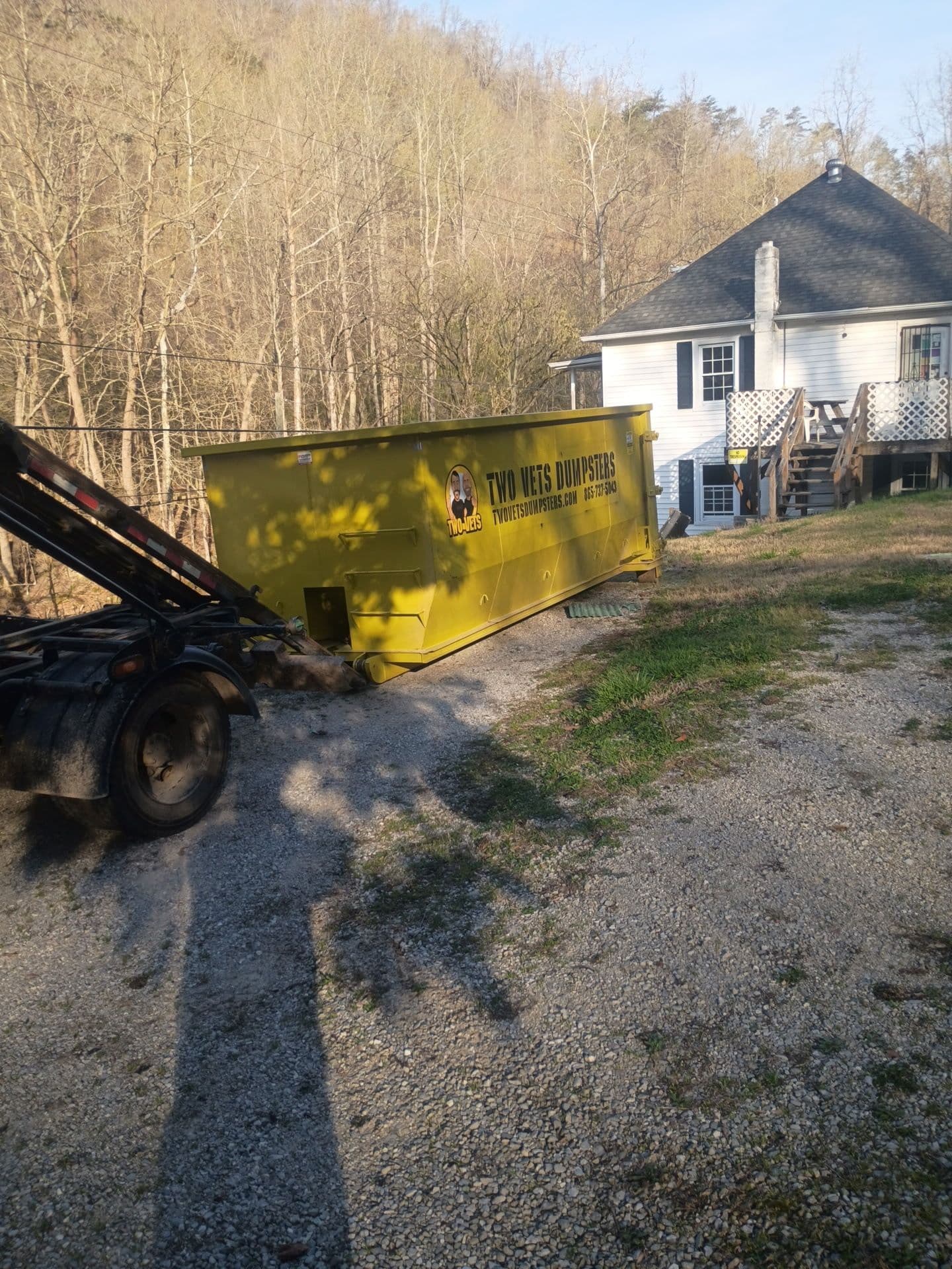 Project House Cleanout Dumpster Rental Delivered in Sevierville image