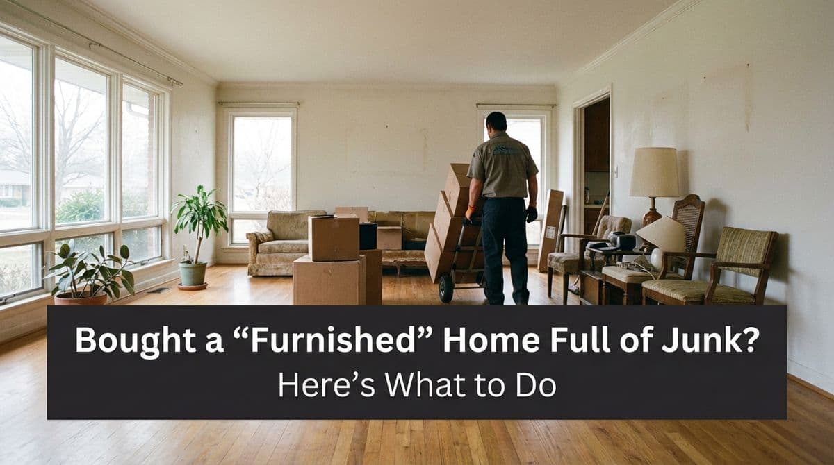 Blog post Bought a “Furnished” Home Full of Junk? Here’s What to Do image