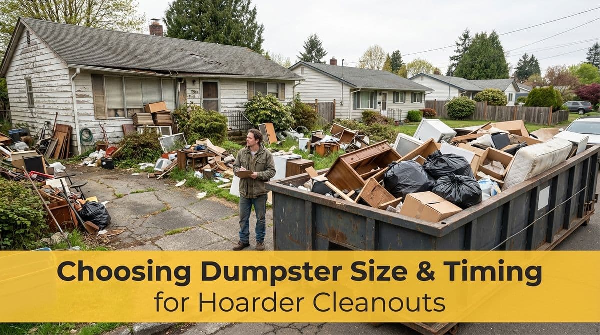 Blog post Choosing Dumpster Size & Timing for Hoarder Cleanouts image