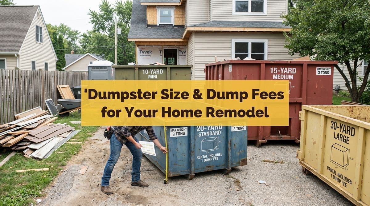 Blog post Dumpster Size & Dump Fees for Your Home Remodel image